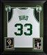 Celtics Larry Bird Authentic Signed & Framed White Jersey Autographed Psa/dna