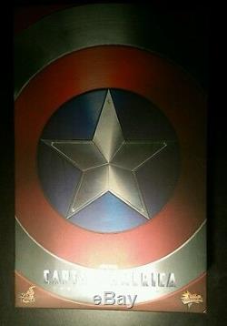 Chris Evans Captain America Signed Autographed Shield Hot Toys PSA/DNA COA 1/6
