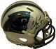 Christian Mccaffrey Autographed Carolina Panthers Football Mini Helmet Psa Dna