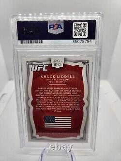 Chuck Liddell Signed ITP UFC MMA Treasures PSA/DNA AUTO GRADE GEM MT 10 MT-CL