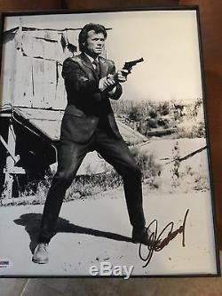 Clint Eastwood Dirty Harry Signed 11 X14 Photo PSA/DNA COA Full Letter CLEARANCE