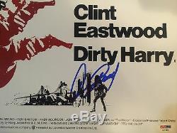 Clint Eastwood Dirty Harry Signed 12x18 Photo PSA/DNA LOA FULL LETTER clearance