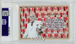 Colonel Harland Sanders (KFC) Signed Autographed Custom Trading Card PSA DNA