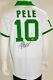 Cosmos Pele Autographed Soccer Jersey Psa/dna Coa Signed