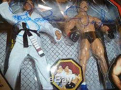 Dan Severn & Royce Gracie Signed Jakks UFC Legends Action Figure PSA/DNA COA 1 4