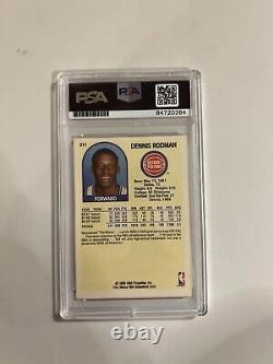 Dennis Rodman Signed 1989 NBA HOOPS Card PSA/DNA AUTO AUTHENTIC AUTOGRAPH
