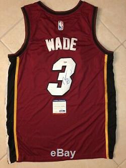 Dwayne Wade Signed Autographed Miami Marlins Jersey PSA/DNA COA