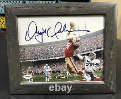 Dwight Clark The Catch 8x10 Signed Auto The Catch Framed PSA/DNA Authenticated