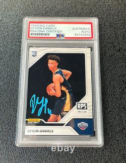 Dyson Daniels Signed 2022 Panini Instant RPS First Look Rookie Card Psa/Dna Slab