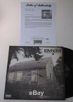 EMINEM Hand Signed LP + PSA DNA COA Buy 100% GENUINE EMINEM -DO YOUR RESEARCH