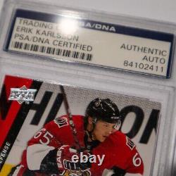 Erik Karlsson AUTOGRAPHED Young Guns Rookie Card PSA DNA Certified Auto Signed