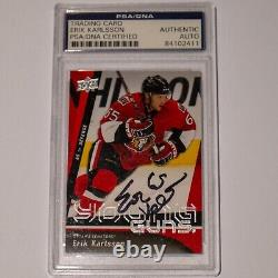Erik Karlsson AUTOGRAPHED Young Guns Rookie Card PSA DNA Certified Auto Signed