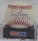 Ernie Banks Autographed Mlb Baseball Cubs Hof 77 Graded 10 Psa/dna #g60174