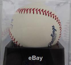 Ernie Banks Autographed MLB Baseball Cubs HOF 77 Graded 10 PSA/DNA #G60174
