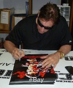 Frank Dux Signed 11x17 Bloodsport Movie Poster PSA/DNA COA Jean-Claude Van Damme