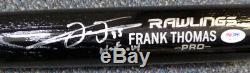 Frank Thomas Autographed Signed Rawlings Bat White Sox Hof 14 Psa/dna 110761