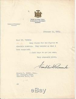 Franklin D. Roosevelt Fdr Signed 1931 Letter Psa/dna Certified Authentic Rare