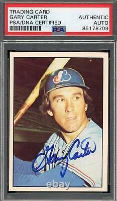 Gary Carter PSA DNA Signed 1975 SSPC Rookie Autographed