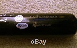 Gary Sheffield 2009 Mlb Game Used Signed Autographed Baseball Bat Psa/dna Loa