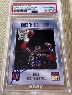 Hakeem Olajuwon signed autographed 1997 Sports Illustrated for Kids card PSA/DNA