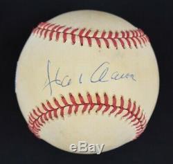 Hank Aaron HOF Signed Vintage ONL William D. White Baseball LOA PSA/DNA
