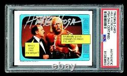 Hulk Hogan PSA/DNA 1985 Topps WWF #57 Rookie RC Card Auto Signed Autograph