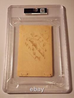 Incredible Charlie Chaplin Signed Sketch PSA DNA Rare Autograph Auto Actor 1930
