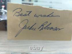 JACKIE ROBINSON Autograph Cut Signature PSA/DNA CERTIFIED STRONG SIG, BOLD