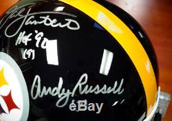 Jack Lambert, Ham & Russell Autographed Full Size Helmet Steelers Psa/dna 89876