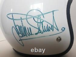 Jackie Stewart Genuine Signed Full Size Crash Helmet F1 Tyrrell Ford PSA DNA