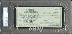 Jan 1968 Bruce Lee First Western Bank Auto Signed Personal Check Psa/dna Rare
