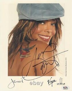 Janet Jackson Signed Autographed'All For You' 8 x 10 Promo Photo PSA DNA