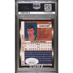 Jason Williams Signed 1998 Topps Chrome Refractor Rookie RC PSA/DNA 10 AUTO