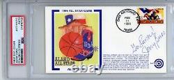 Jerry Buss Signed Go Lakers! 1996 NBA All-Star Game Autographed PSA DNA