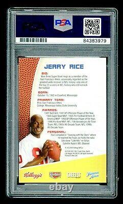 Jerry Rice PSA/DNA Auto 2008 Upper Deck Kellogg's Autographed Signed Card
