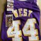 Jerry West Autographed Jersey Jsa Certified And Psa/dna Certified Auto Card