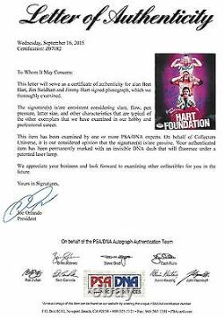 Jim Neidhart Bret & Jimmy Hart Foundation Signed 8x10 Photo PSA/DNA COA WWE Auto