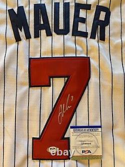 Joe Mauer Autographed/Signed Minnesota Twins Mlb Jersey Psa/Dna Authenticated