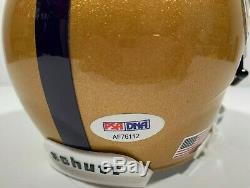 Joey Joe Burrow Signed Autographed Lsu Tigers Mini Football Helmet Psa/dna A