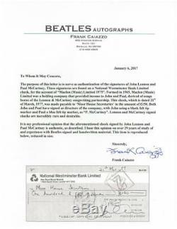John Lennon/Paul McCartney Signed Beatles Maclen (Music) Ltd 1975 Check PSA/DNA