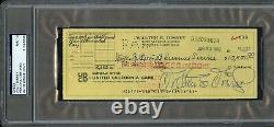 June 1962 Walt Disney Signed Irs Tax Personal Bank Check Psa/dna Auto Rare