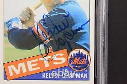 KELVIN CHAPMAN 1985 Topps Autograph New York Mets Signed PSA/DNA RARE
