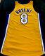 Kobe Bryant Signed Autographed Rare Home Gold Nike Pro Cut #8 Jersey Psa/dna