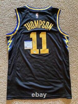 Klay Thompson Autographed/Signed Golden State Warriors Jersey Psa/Dna Authentic