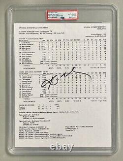 Kobe Bryant Signed 2006 Score Sheet from 81 Point Game PSA/DNA JSA LOA AUTO