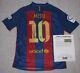 Leo Messi Hand Signed Barcelona Soccer Jersey + Psa Dna Coa Buy Genuine