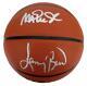 Larry Bird/magic Johnson Dual-autographed Basketball Psa/dna Beckett 180356
