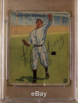Lefty Gomez Autographed Signed 1933 Goudey Rookie Card Yankees PSA/DNA 25613406