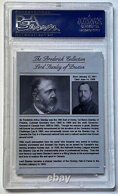 Lord Frederick Stanley Signed Cut Card (The Broderick Collection) PSA/DNA NHL