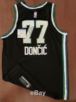 Luka Doncic Signed Autographed WORLD Jersey RARE ROY MVP! PSA/DNA Authenticated